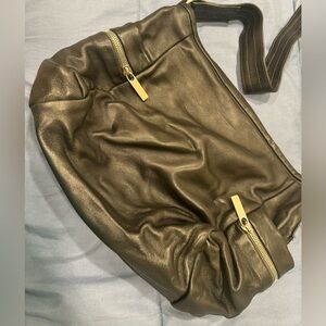 Rough & Tumblr plonge black leather small multi pocket pillow